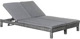 Outsunny Doppelliege grau Metall B/H/L: ca.