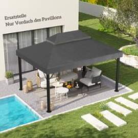 Outsunny Ersatzdach für Gartenpavillon 3 x 4 m