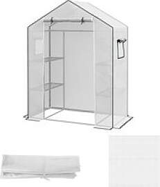 Outsunny Ersatzfolie weiß Kunststoff B/H/L: ca.