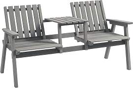 Outsunny Gartenbank mit Tisch, Sitzgruppe,