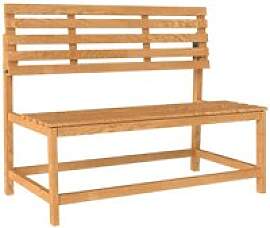 Outsunny Gartenbank teak Holz B/H/L: ca. 61x89x110 