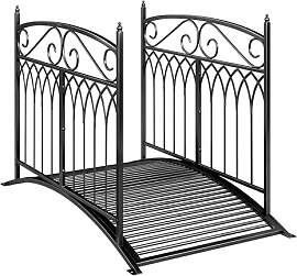 Outsunny Gartenbrücke aus Metall 135,5 cm