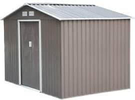 Outsunny Gartenhaus grau B/H/L: ca. 181x192x277 cm