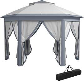 Outsunny Gartenpavillon Faltpavillon 4 x 4 m