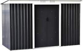 Outsunny Gartenschrank dunkelgrau Stahl B/H/L: ca. 