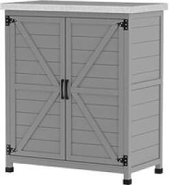 Outsunny Gartenschrank grau Stahl B/H/L: ca.