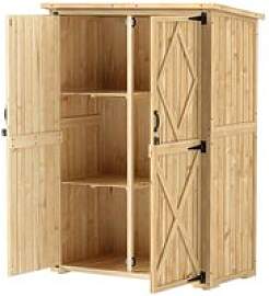 Outsunny Gartenschrank Holzoptik Holz B/H/L: ca.