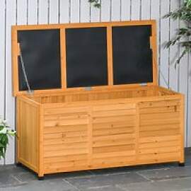 Outsunny Gartenschrank wasserbeständig Tannenholz 