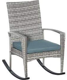 Outsunny Gartensessel grau Polyester B/H/L: ca.