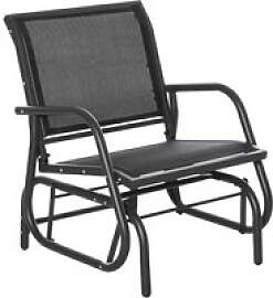 Outsunny Gartenstuhl grau Metall B/H/T: ca.
