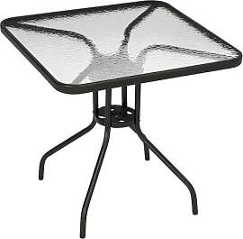 Outsunny Gartentisch Abnehmbar Metall 76x76 cm
