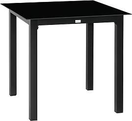 Outsunny Gartentisch, Quadratischer Esstisch für