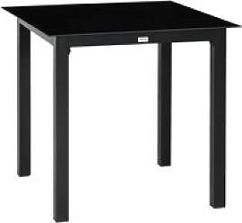 Outsunny Gartentisch schwarz Aluminium B/H/L: ca.