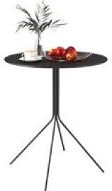 Outsunny Gartentisch schwarz Stahl B/H/L: ca.