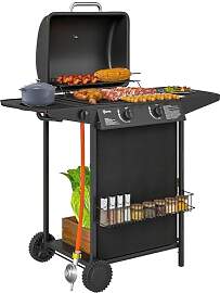 Outsunny Gasgrill 7 KW BBQ Gartengrill inkl 3