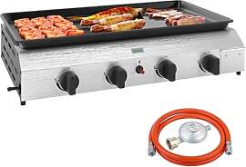 Outsunny Gasgrill 8000BTU/2,4 KW Grillwagen inkl 4 