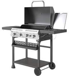 Outsunny Gasgrill Edelstahl B/H/L: ca. 55x103x135