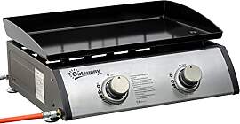 Outsunny Gasgrill mit 2 Brenner 5 kW Grillfläche