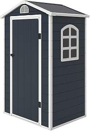 Outsunny Gerätehaus 1,1m², Geräteschuppen mit