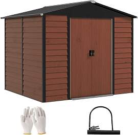Outsunny Gerätehaus 4,4 m², Gartenhaus mit