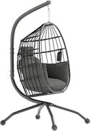 Outsunny Hängesessel schwarz Stahl B/H/L: ca.
