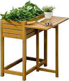 Outsunny Hochbeet Blumenkasten Pflanzkasten mit