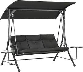 Outsunny Hollywoodschaukel mit Couchtische,