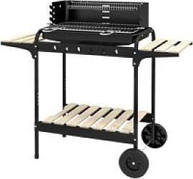 Outsunny Holzkohlegrill Metall B/H/L: ca.