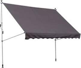 Outsunny Klemm-Markise grau B/H/L: ca. 300x280x150 