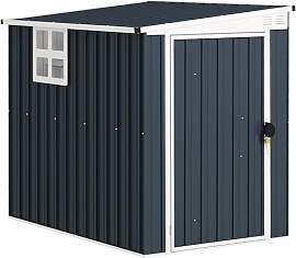 Outsunny Metall Gerätehaus 2,6m² 128x193x181cm