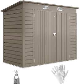 Outsunny Metall Gerätehaus 2,7 m² 249x121x183cm
