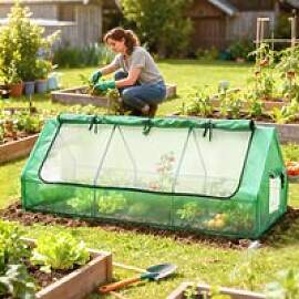 Outsunny Mini Gewächshaus Frühbeet mit UV-Schutz 