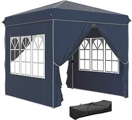 Outsunny Pavillon 2,5x2,5m, wasserabweisend Stabil 