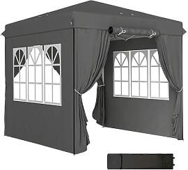 Outsunny Pavillon 2,5x2,5m, wasserabweisend Stabil 