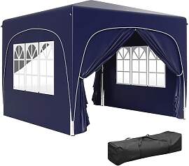 Outsunny Pavillon 3x3m, wasserabweisend Stabil