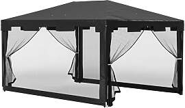 Outsunny Pavillon 4x3m Rechteckig Wasserabweisend