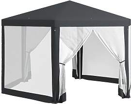 Outsunny Pavillon 4x3m Sechseckig Wasserabweisend