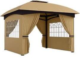 Outsunny Pavillon beige Polyester B/H/L: ca.