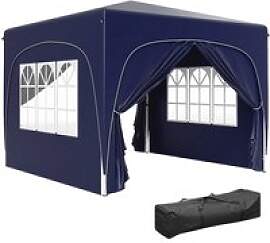 Outsunny Pavillon blau Polyester B/H/L: ca.