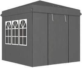 Outsunny Pavillon dunkelgrau Metall B/H/L: ca.