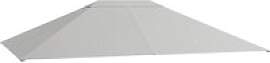 Outsunny Pavillondach hellgrau Polyester B/H/L: