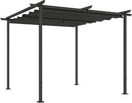 Outsunny Pergola 3x3m Garten Pavillon