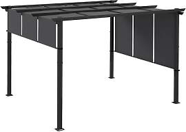 Outsunny Pergola ca. 3,5x3m Garten Pavillon mit