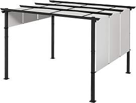 Outsunny Pergola ca. 3,5x3m Garten Pavillon mit