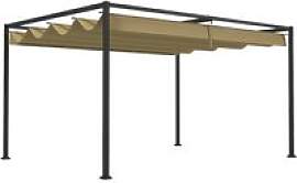 Outsunny Pergola khaki Polyester B/H/L: ca.