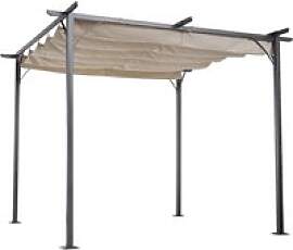 Outsunny Pergola schwarz Metall B/H/L: ca.