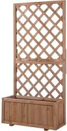 Outsunny Pflanzkasten Holz B/H/L: ca. 25x27x67 cm