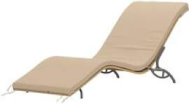 Outsunny Rattan-Sonnenliege beige Polyethylen