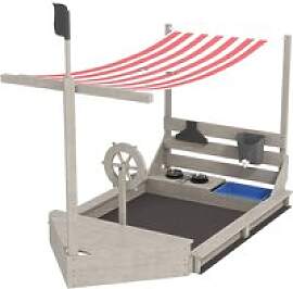 Outsunny Sandkasten grau B/H/L: ca. 103x144,5x180