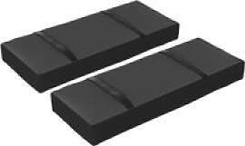 Outsunny Sandsack 2er Set schwarz Stoff B/H/L: ca. 